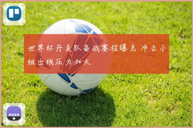 世界杯丹麦队备战赛程曝光 冲击小组出线压力加大
